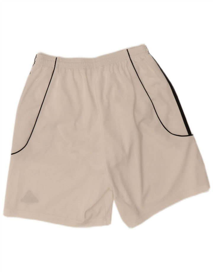 Pantaloni scurți sport pentru bărbați Adidas Climalite, mari, alb, din poliester