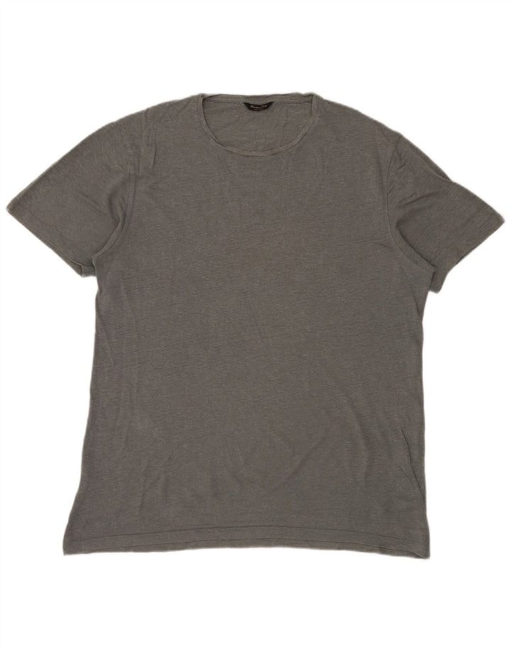 MASSIMO DUTTI Tricou Bărbați Top XL Gri