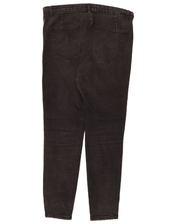 Blugi slim pentru femei Zara EU 46 2XL W36 L28 bumbac negru