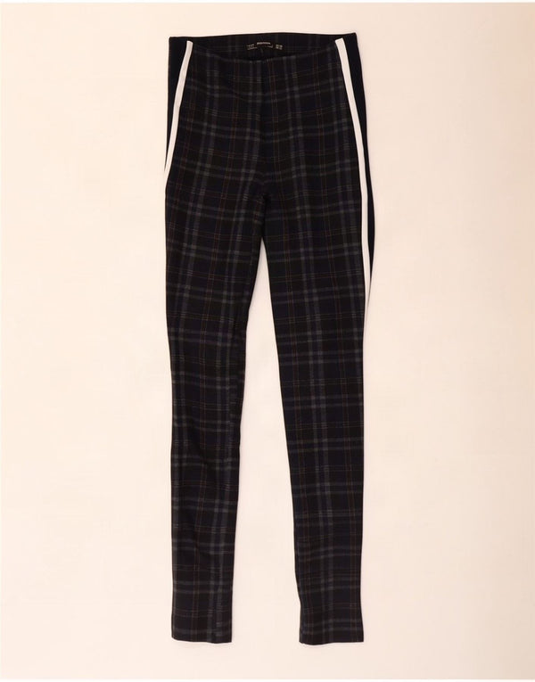 Leggings pentru damă Zara UK 4 XS poliester cu carouri negre