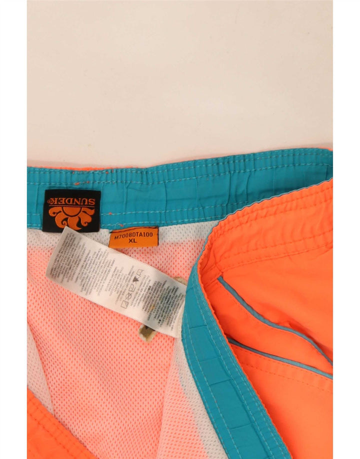 Sundek pantaloni scurți de înot pentru bărbați XL poliester portocaliu