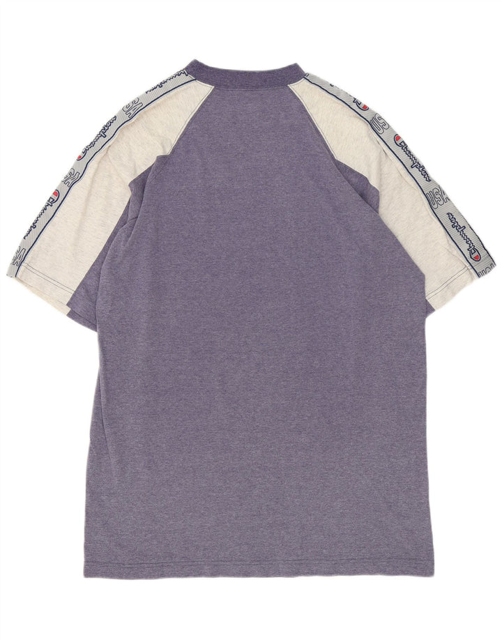 Tricou grafic pentru bărbați Champion Top mare albastru Colorblock