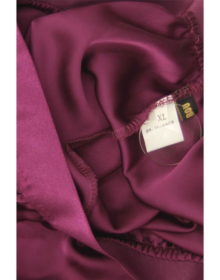 Set fuste vintage pentru femei 2 nasturi XL W28 poliester violet