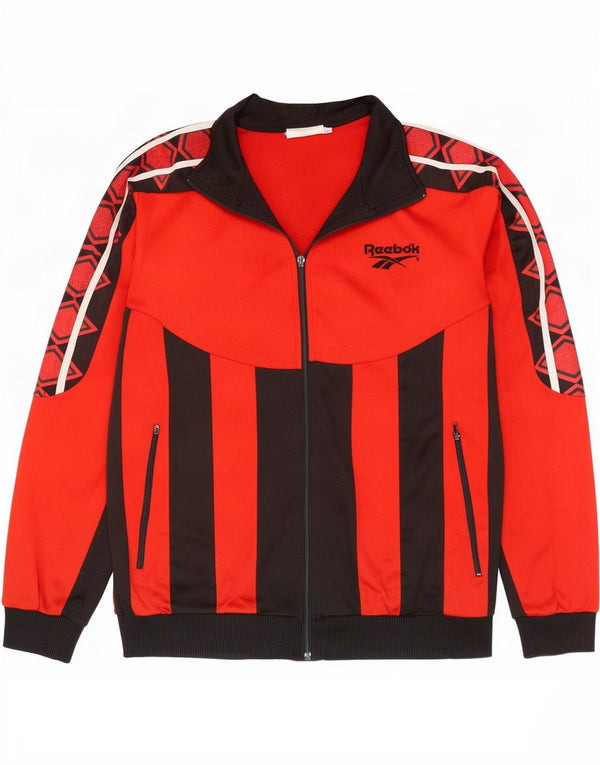 Jachetă de trening grafică Reebok pentru bărbați, mare, roșu