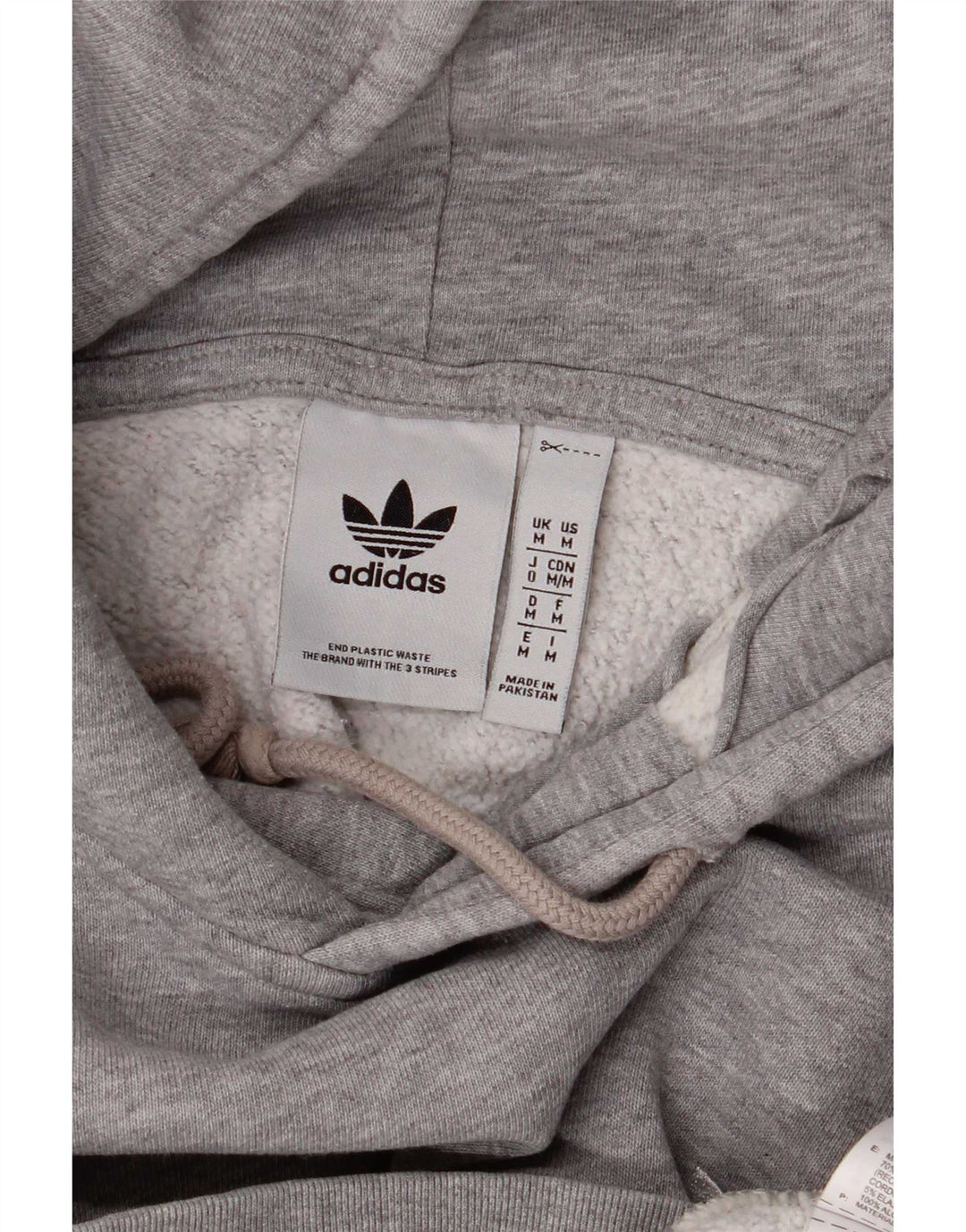 Pulover Adidas pentru bărbați, bumbac cu pete, gri mediu