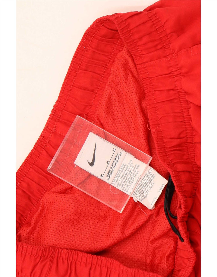 Pantaloni scurți sport Nike pentru bărbați, poliester roșu mediu