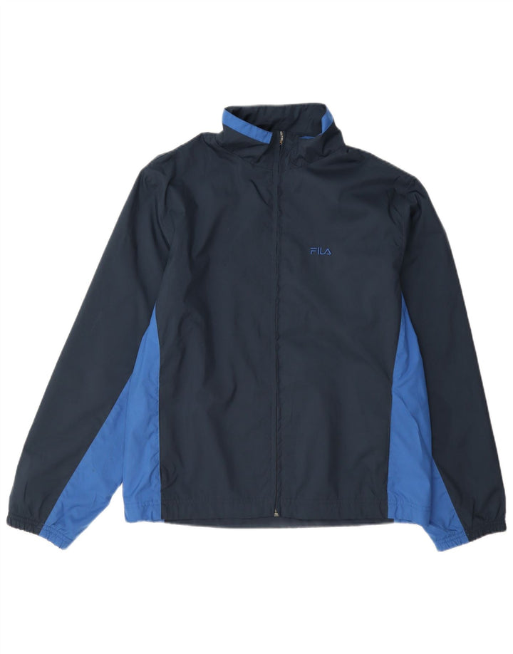 Jachetă de top pentru trening Fila pentru femei IT 44 Medium Bleumarin Colorblock