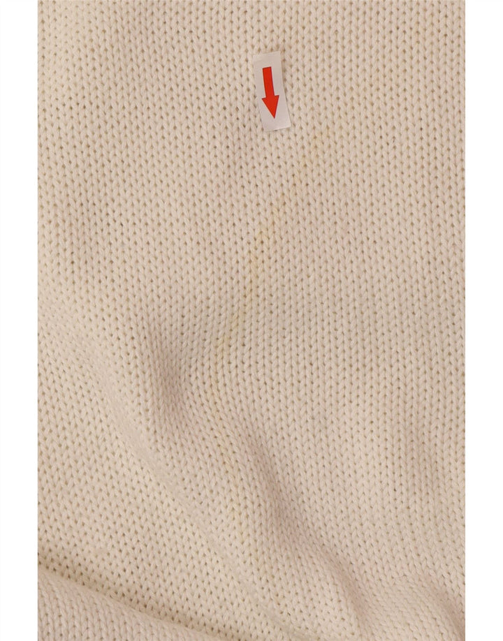 Pulover pentru bărbați Carrera cu gât crew pulover XL bumbac alb