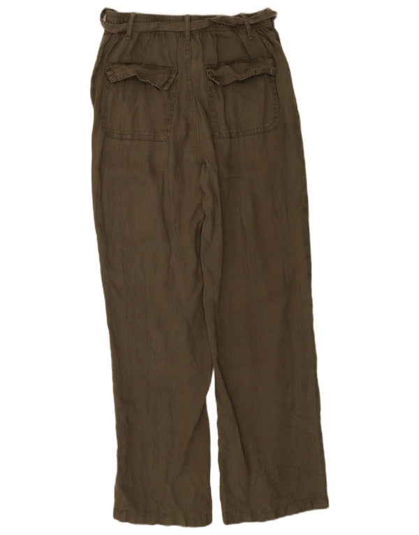 Pantaloni chino drepti pentru femei Marks & Spencer UK 8 Small W26 L30 Khaki