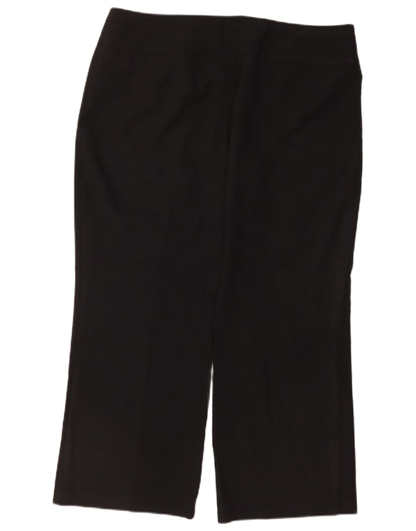 Pantaloni casual pentru femei Marks & Spencer, cu croiala largi, UK 18 XL W38 L28 Negri