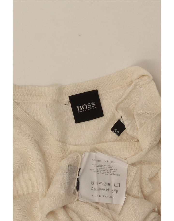 Tricou pentru bărbați HUGO BOSS Top IT 52 Mare Bej Viscoză
