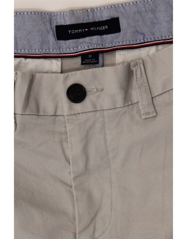 TOMMY HILFIGER Mens Chino Shorts W31 Medium  Grey Cotton Vintage Tommy Hilfiger and Second-Hand Tommy Hilfiger from Messina Hembry 