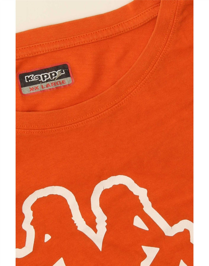 Tricou grafic pentru bărbați Kappa Top 2XL Portocaliu
