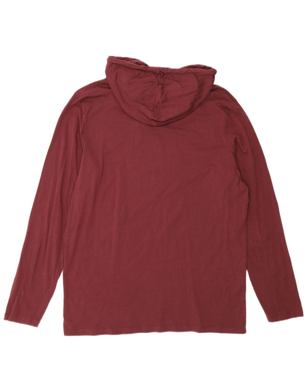 Jack & Jones pentru bărbați, cu glugă, cu grafică, cu mânecă lungă, 2XL, burgundă