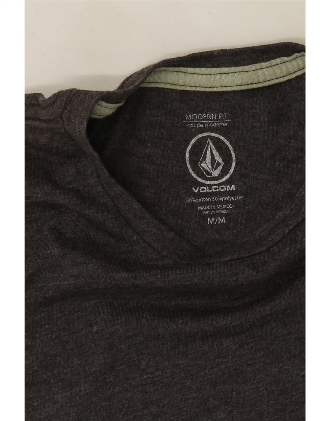 Tricou grafic pentru bărbați Volcom Modern Fit Top din bumbac gri mediu