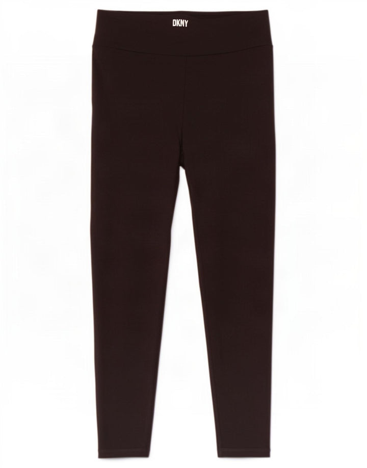Dkny Leggings pentru femei UK 14 Poliester mediu negru