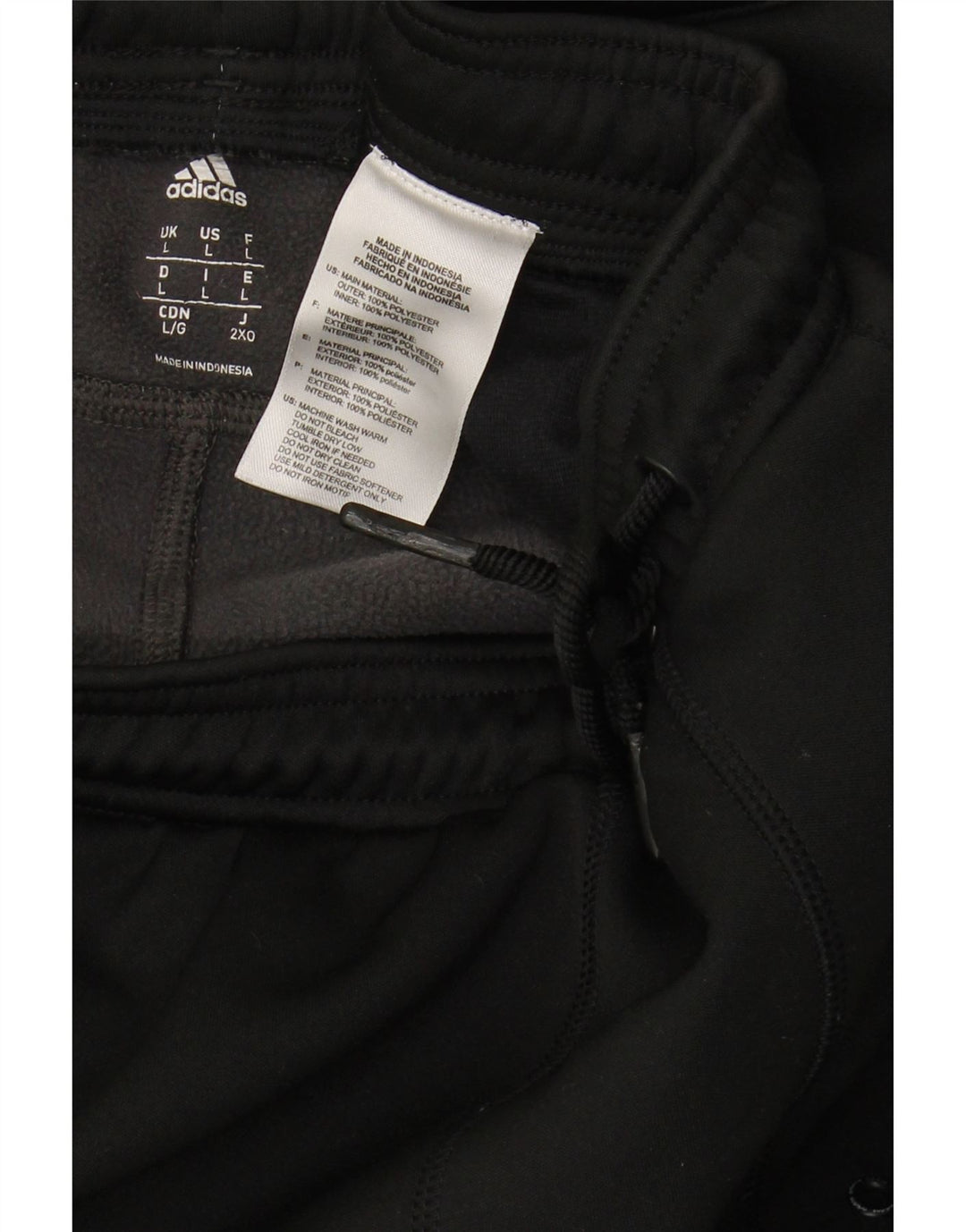 Pantaloni de trening pentru femei ADIDAS Joggeri UK 16 Poliester negru mare