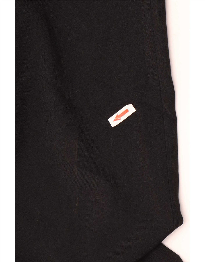 Pantaloni de costum obișnuiți, drepti, pentru bărbați, Marks & Spencer, L34 L31, poliester negru