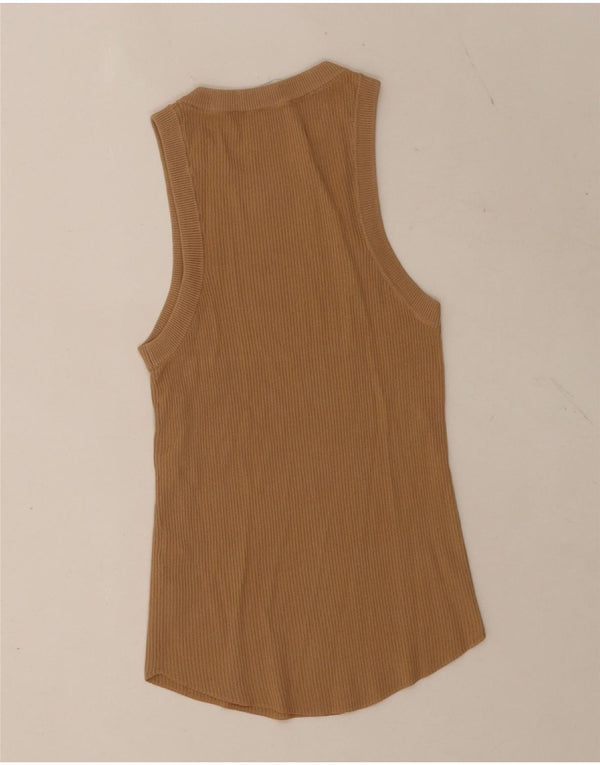 Vest Vest Top Femei Zara UK 12 Maro Mediu Poliester