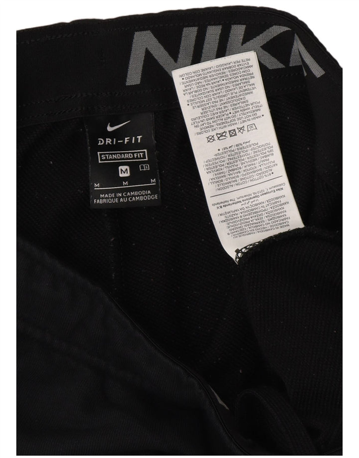 Pantaloni de jogging pentru bărbați Dri Fit, cu ajustare standard, negru mediu