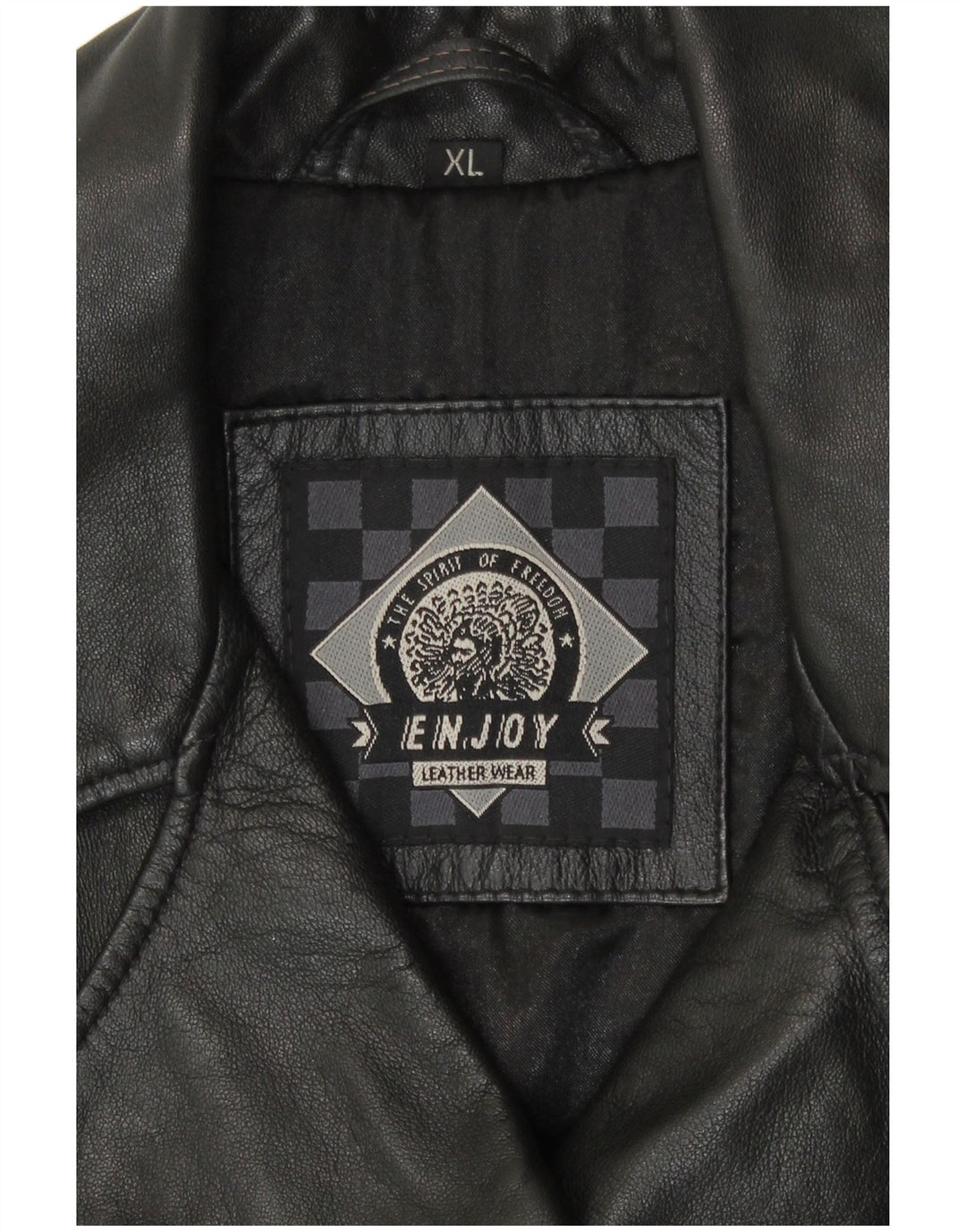 Jachetă de piele pentru femei ENJOY UK 18 XL neagră