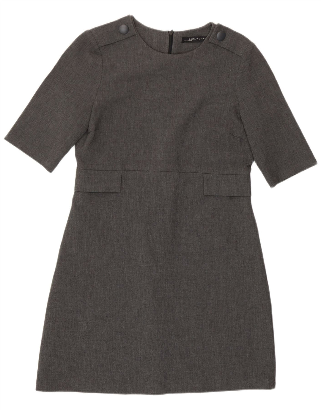Rochie Shift pentru femei Zara UK 12 Medium Gri