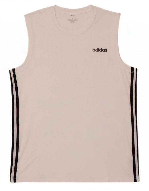 Adidas Climalite Vest Top Mare, Alb, Poliester