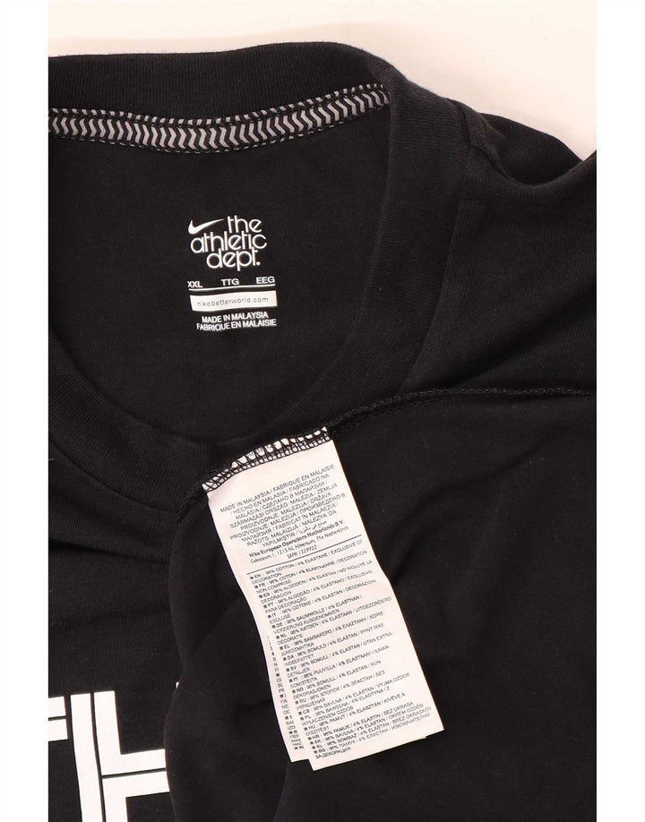 Vesta grafică pentru bărbați Nike, 2XL, bumbac negru