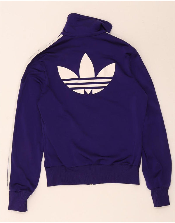 Jachetă de top pentru trening grafic Adidas pentru femei EU 38 Poliester violet mediu