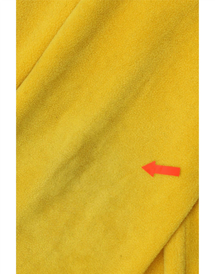 FILA Mens Zip Neck Fleece Jumper Large Yellow Polyester Vintage Fila and Second-Hand Fila from Messina Hembry 