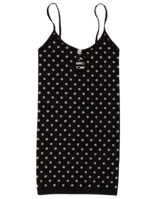 Top camis pentru femei Zara UK 12 Medium Black Polka Dot