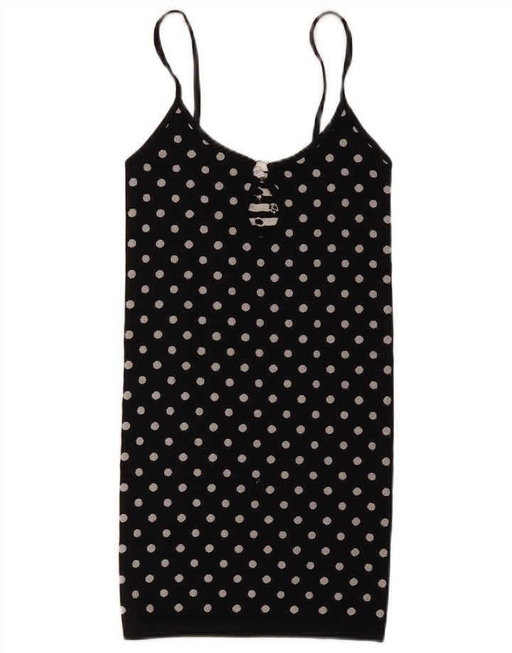 Top camis pentru femei Zara UK 12 Medium Black Polka Dot