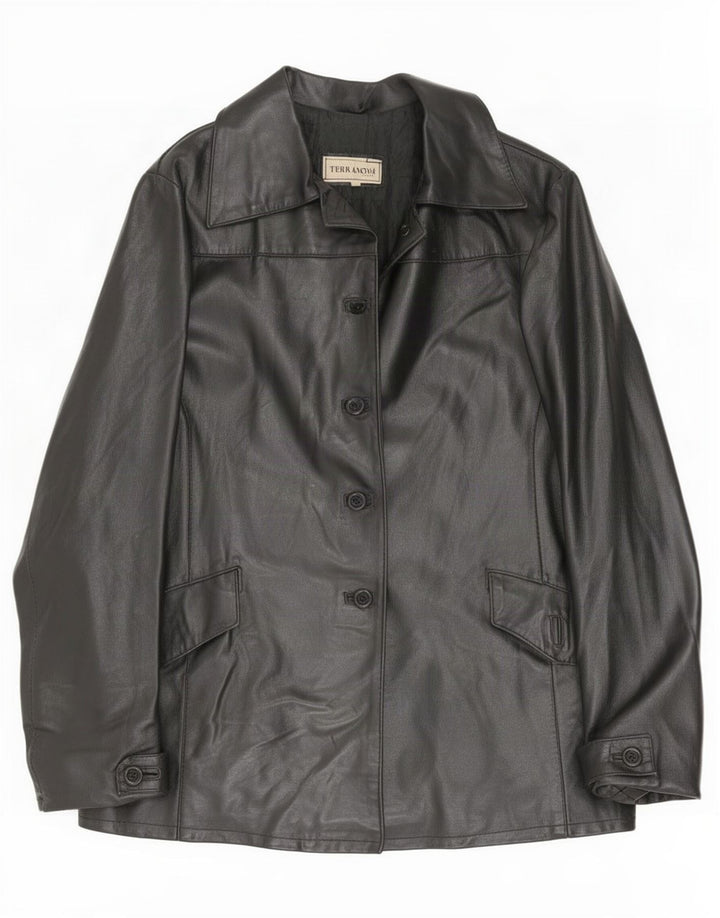 Jachetă de piele Terranova pentru femei UK 14 Medium Black