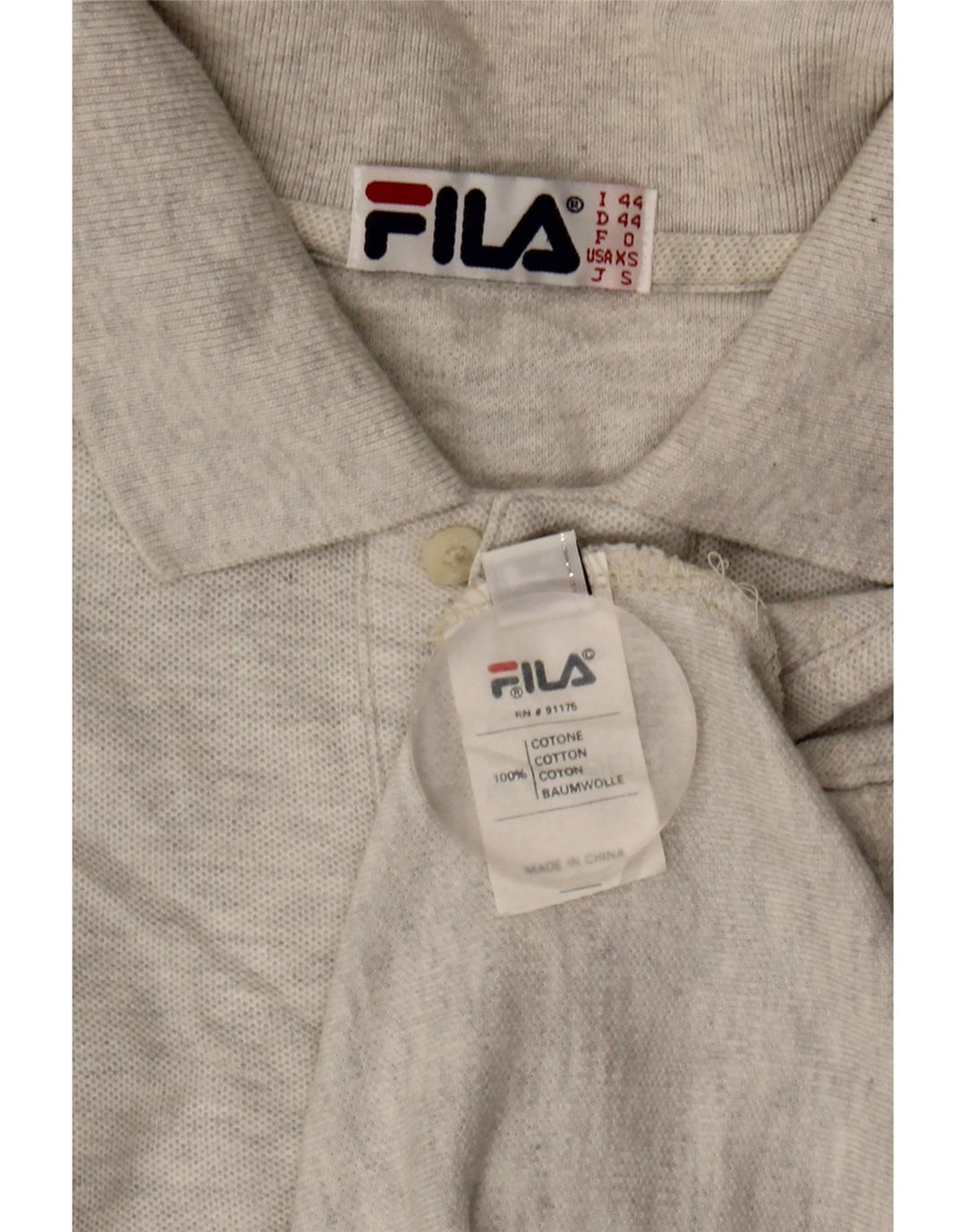 Tricou Polo Bărbați Fila IT 44 XS Bumbac Gri