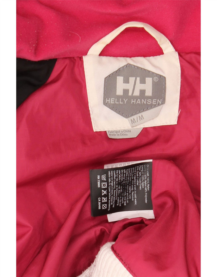 Jachetă căptușită cu glugă pentru femei Helly Hansen UK 12 Nylon alb mediu