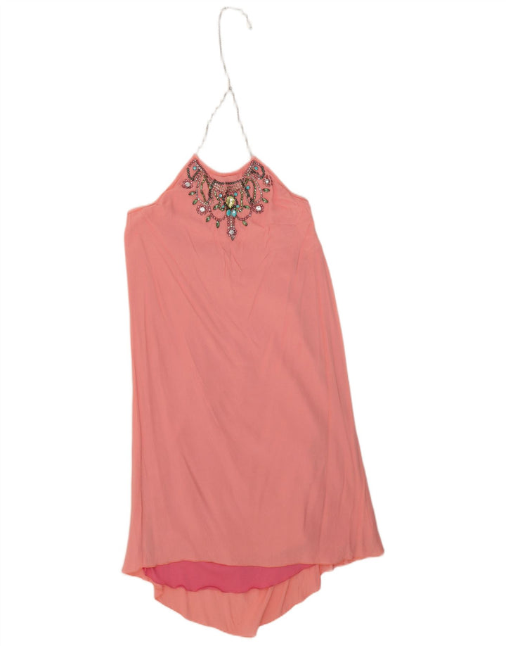Rochie de damă Gaudi Halter IT 44 Viscoză Roz Mediu