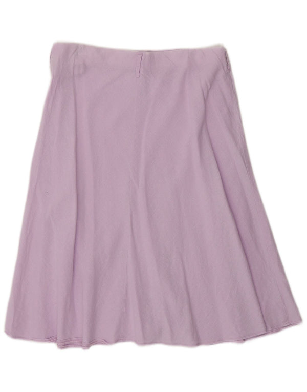 Fustă A-Line pentru femei Marks & Spencer UK 12 Medium W30 Purple Linen