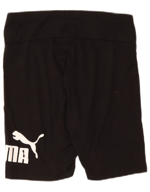 Pantaloni scurti sport grafic Puma pentru femei UK 12 Medium Black