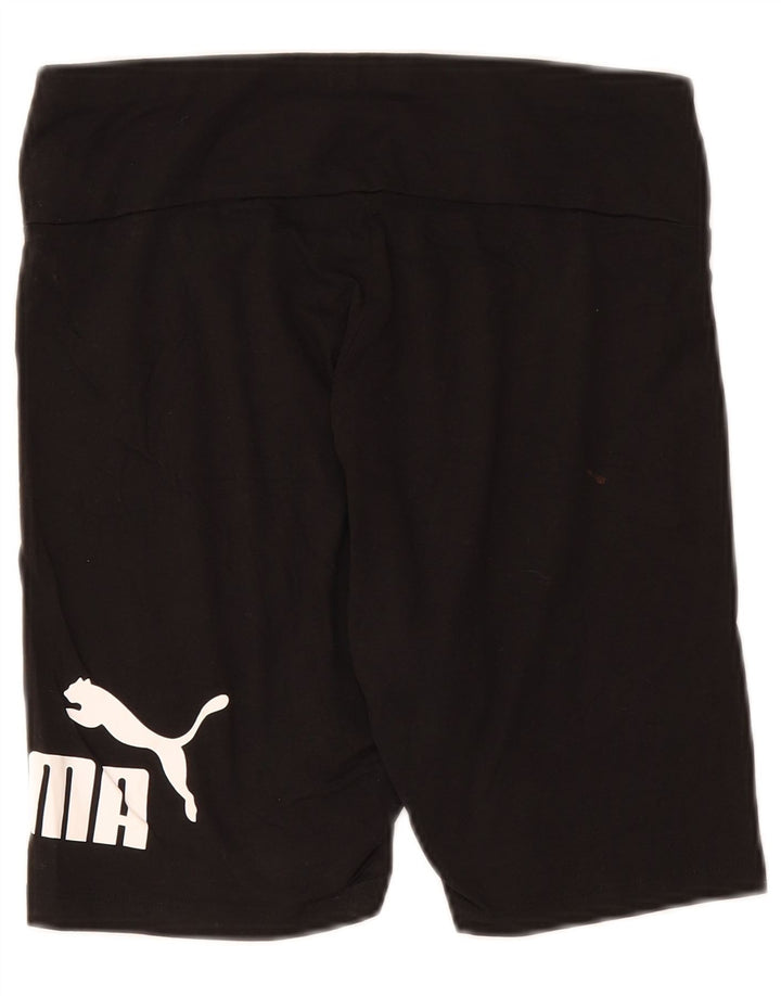 Pantaloni scurti sport grafic Puma pentru femei UK 12 Medium Black