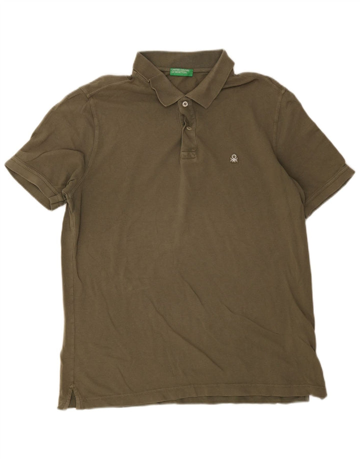 Tricou polo pentru bărbați Benetton XL Kaki Bumbac