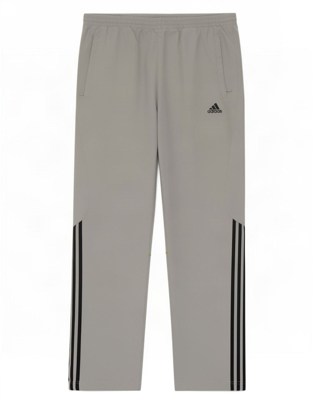 Pantaloni de trening pentru bărbați Adidas, gri mediu, poliester color bloc