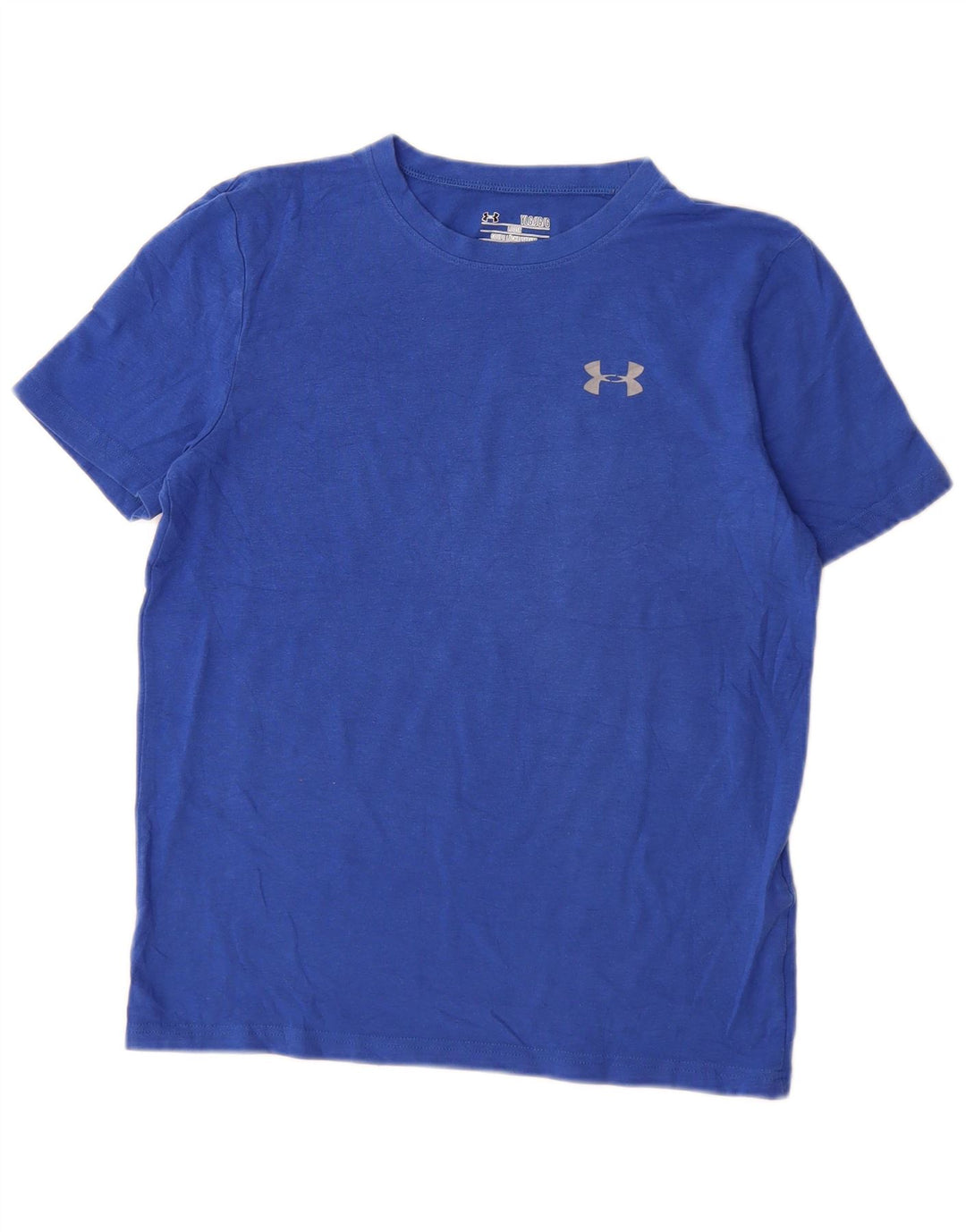 UNDER ARMOUR Fete Tricou liber Top 11-12 Ani Mare Bumbac Albastru