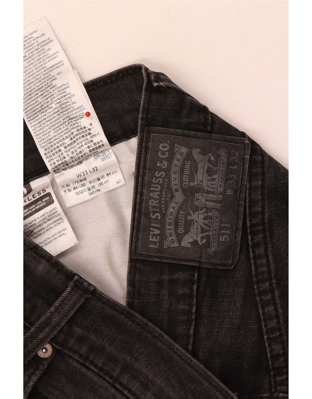 Blugi Levi's 511 Slim pentru bărbați W33 L28 bumbac gri