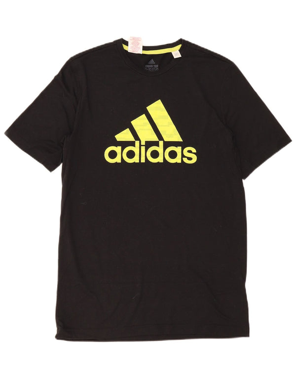 Tricou cu grafic Aeroready Adidas pentru băieți Top 15-16 ani poliester negru