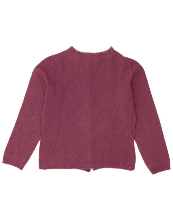 Pulover Benetton pentru femei Crop Cardigan UK 10 Small Purple