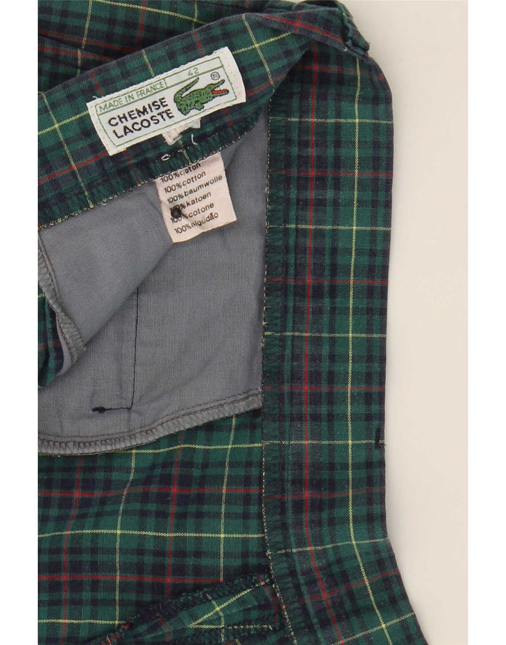Pantaloni scurți Lacoste Pegged Chino Mărimea 42 Medium W31 Green Check Bumbac