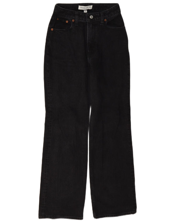 Abercrombie & Fitch Womens Curve High Rise Loose Jeans W23 L29 Grey 90s