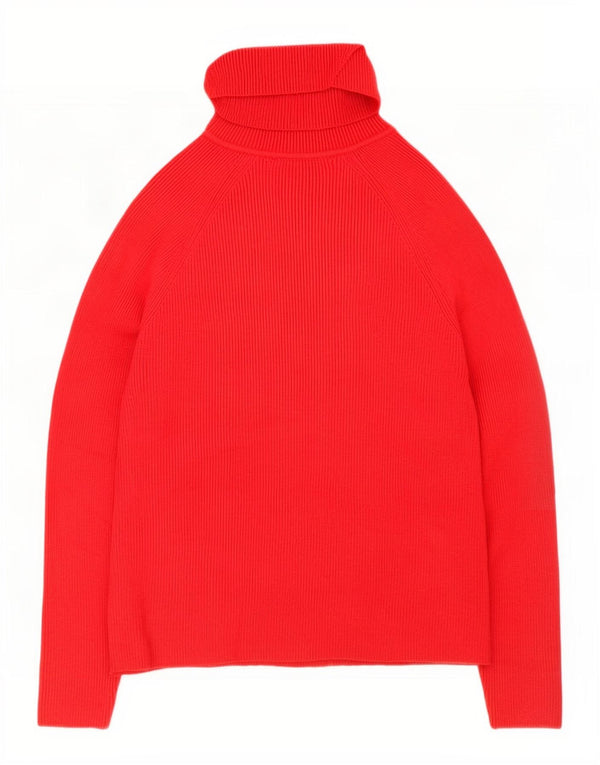 Marks & Spencer Pulover cu gât rulat pentru femei UK 10 Small Red Viscose