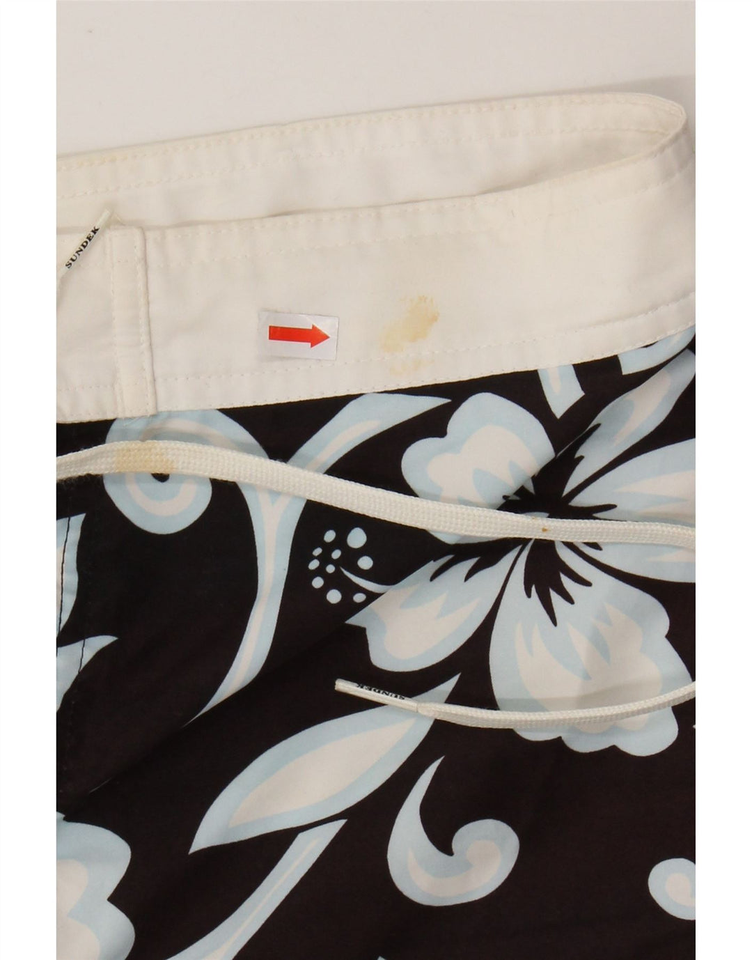 SUNDEK Pantaloni scurți de înot pentru bărbați, mari, negru, cu flori din poliester