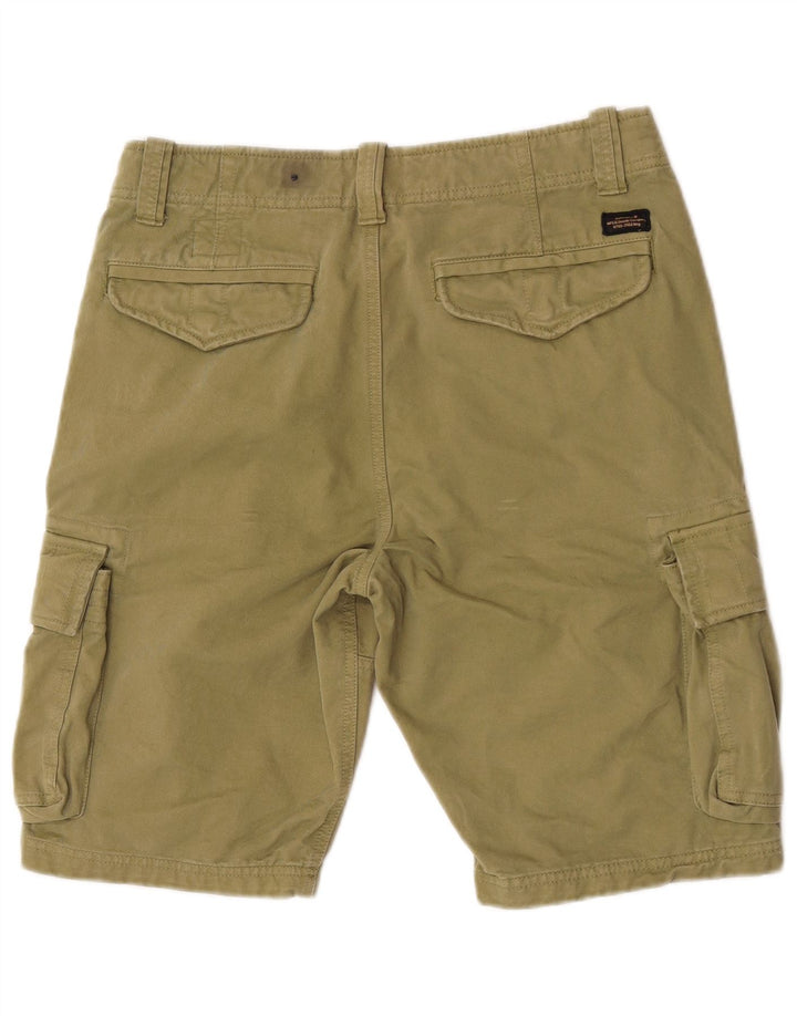 Pantaloni scurti cargo Superdry pentru bărbați W32, bumbac mediu kaki